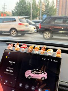 这样在车里摆一排 太可爱了😍