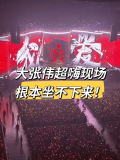 大张伟超嗨现场，根本坐不下来！！！

❤️推荐理由
强烈建议