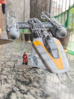 万代星球大战1/72  Y翼战机 细节满满 涂装旧化 