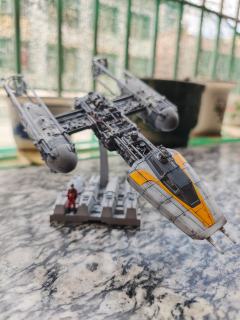 万代星球大战1/72  Y翼战机 细节满满 涂装旧化 