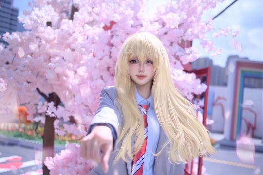 “友人A！ありがとう”诶，才发现临界居然有cos专区，那我也来玩玩（扭捏