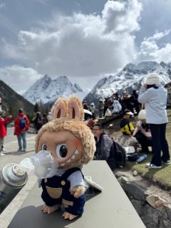拉布布上雪山🏔️