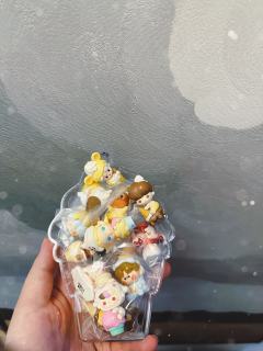 去西单大悦城取昨晚买的冰淇淋萌粒，加上遇到可以选的萌粒上货，