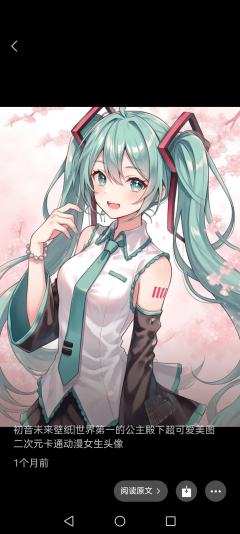 分享一点初音未来图片，拿图说一声
