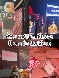✨全景沉浸互动剧场《大真探赵赶鹅》

🎭剧名：大真探赵赶鹅
