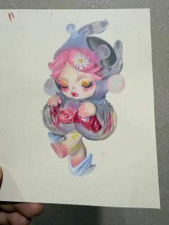 喜欢踏晨露，于是就画了一幅…