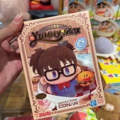 灵动创想正版名侦探柯南咖啡厅盲盒基德毛绒玩偶公仔便当盒挂件