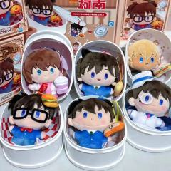 灵动创想正版名侦探柯南咖啡厅盲盒基德毛绒玩偶公仔便当盒挂件