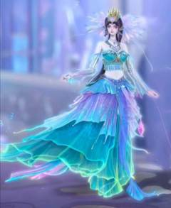 她是须颜海的主人海公主海颜,是大海中唯一一条人鱼,一双深蓝色