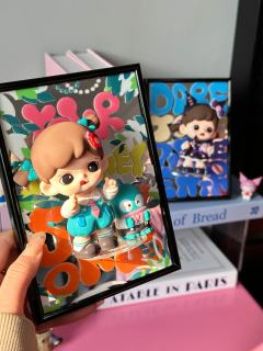 镜面通版小画来啦✨～
真的超级百搭，试了我一柜子的娃☺️
下