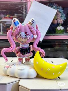 超可爱的Hello Kitty妹妹改娃。（进口材料捏捏，摩擦