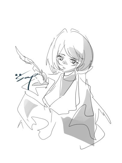 速写了小橘！