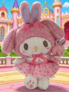 Melody,1月18日生日啦!粉嫩的蝴蝶结、软乎乎的耳朵,