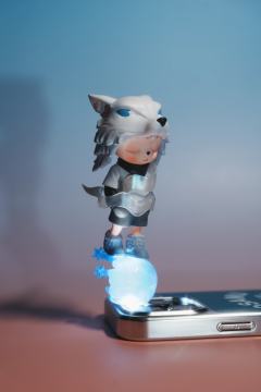 跑过梦境的原野，星光在他身上镀出雪狼的轮廓。