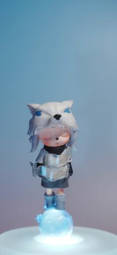 跑过梦境的原野，星光在他身上镀出雪狼的轮廓。