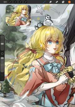 画了希娅，还有卢卡斯，但是还要扣好久。
最后感觉还是正片叠底