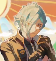 上色参考p1p2那种风格，背景参考p3p4，会有剪影但是没背