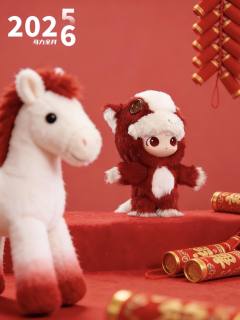 DIMOO马年新品搪胶，有点可爱捏～全套最符合马年迎新主题的