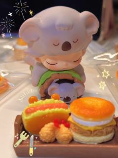 三个睡觉的乖宝宝 跟食物捏捏太适配了