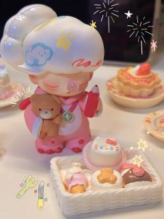 三个睡觉的乖宝宝 跟食物捏捏太适配了