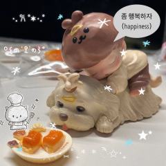 三个睡觉的乖宝宝 跟食物捏捏太适配了