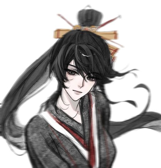 差不多一年半前画的，很少画同人