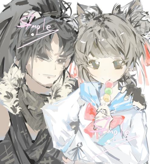 和双排胡桃（胡为和胡桃）上修罗了 遂画之