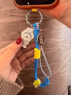 姐妹本来想抽橙色或绿色配17，没想到抽来的蓝黄色比预期好看，