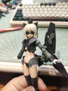 去年拼的，拼完头雕后就被惊艳了，戴眼罩又是另一种飒爽风味儿，