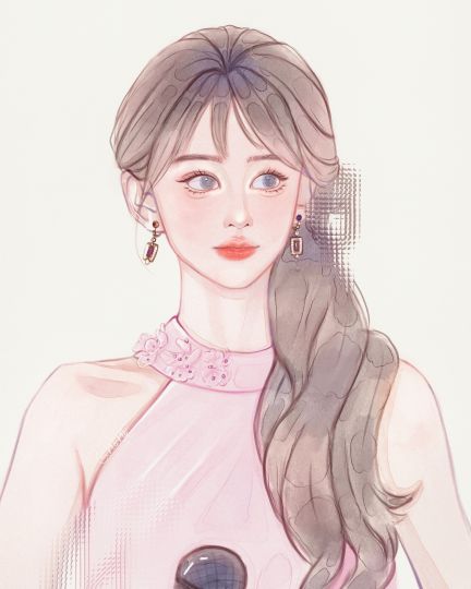 今日份的水彩头像