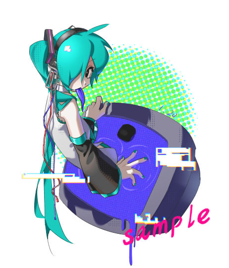 正常发没人看，试试标题党能不能吸引到人进来看😋是我画的贞子miku！可爱捏……