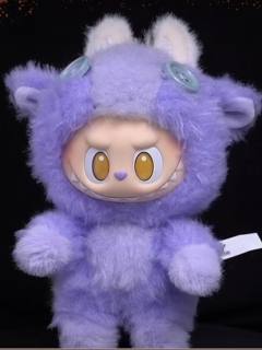 拉布布开心马的直播间多方位展示，紫气东来，紫色的拉布布，大家