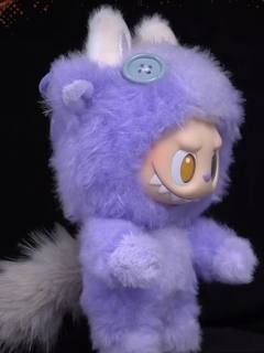 拉布布开心马的直播间多方位展示，紫气东来，紫色的拉布布，大家