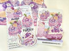 老演员蓝莓塔塔，刚入坑的时候买的文创，跟以前的打包一次，现在