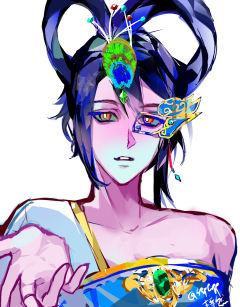 主播凌晨3点睡不着，熬夜画的产物。
不觉得很神圣吗？*⁂((