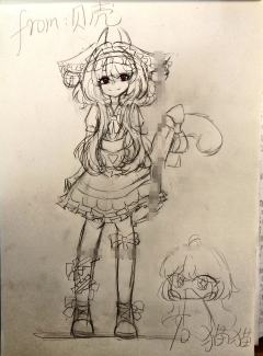 我天，突然感觉这个立绘自己画的好成功呀，我画画怎么越来越像A