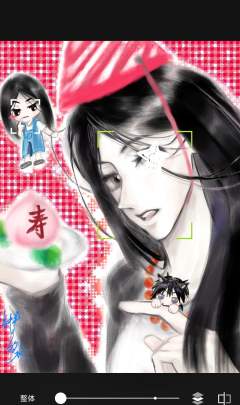 是之前1.27画的宝儿姐生贺。
因为感觉修的过程中另一边眼睛