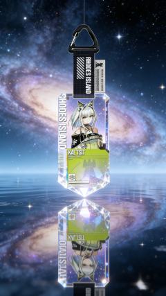 深海猎人 “猩红歌姬” 斯卡蒂限定身份卡挂饰来啦🌊！银河晶