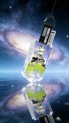 深海猎人 “猩红歌姬” 斯卡蒂限定身份卡挂饰来啦🌊！银河晶