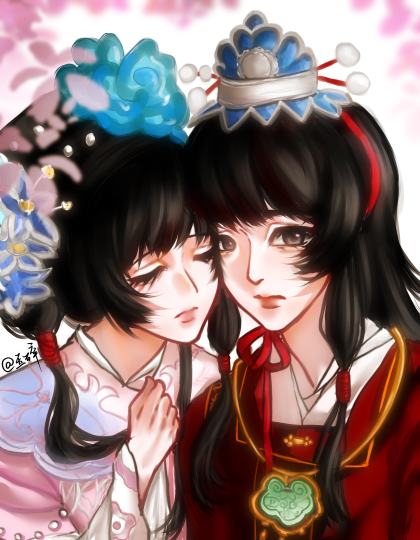 绘画参考是地瓜上的博主。