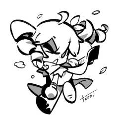 摸不到电脑，于是用手指头搓了点小食请吃

小钻头和小奕奕