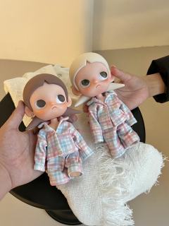 ✨ ZSIGA晚安OOTD，粉蓝格子睡衣太治愈了
今天的ZS