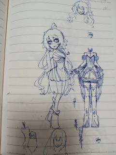 菲梦设子和给小星设计的衣服🤓