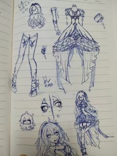 菲梦设子和给小星设计的衣服🤓