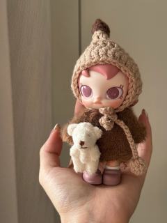 我的“脸蛋红扑扑”真的好可爱！！
粉棕搭配真的绝了！！
