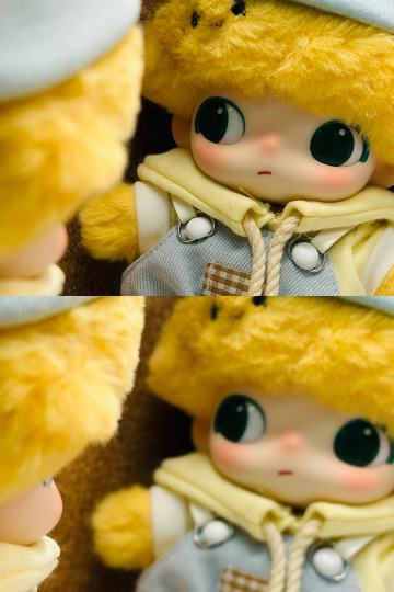 超级萌！！！实物比图片更萌啊啊啊啊。纠结了很久最终还是入了一只。查过防伪码是正品！穿上小衣服更萌了