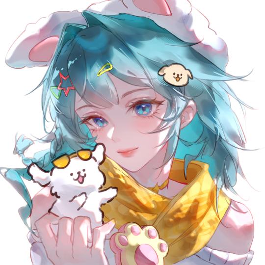 画了小乔线条小狗皮肤～太萌了！线条小狗很适配小乔～p2是线稿可以用来上色练习（标注画师🌷感谢！）🉑做头像壁纸