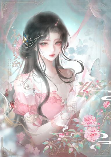 我就这样画稿，一画美女就发狠了忘情了。弹珠我爱尼……🥹👉👈