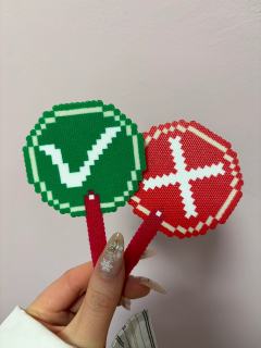 非常实用的拼豆作品+1 不用说话
桃黑黑全肯定/全否定  有