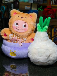 猪咪就这样心安理得的坐进蒜猪的盆栽﻿里？
GGBOND！可爱